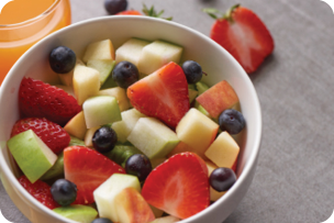 Bowl of fruit salad