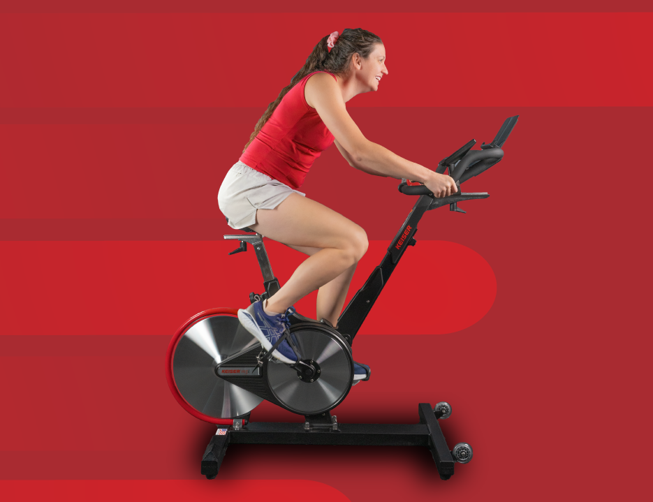 Woman on Keiser Bike